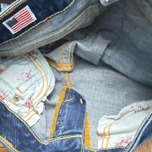 True Religion Jeans Women's Blue Billy Low Rise 27 Y2K - Picture 6 of 13